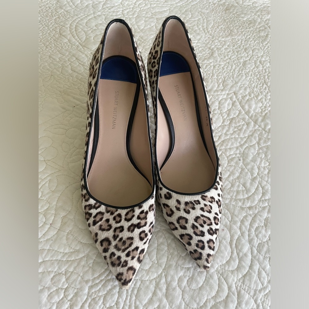 Stuart Weitzman leopard heels